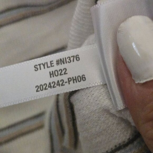 Madewell Striped Puff Drop Shoulder Balloon Sleeve Striped Top 2022 Size M - Picture 14 of 14